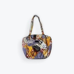 Vera Bradley Glenna Painted Feathers Shoulder Bag